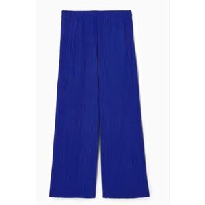 Cos Women's Pleated Elasticated Trousers Bright Blue Sz XS NWT 150